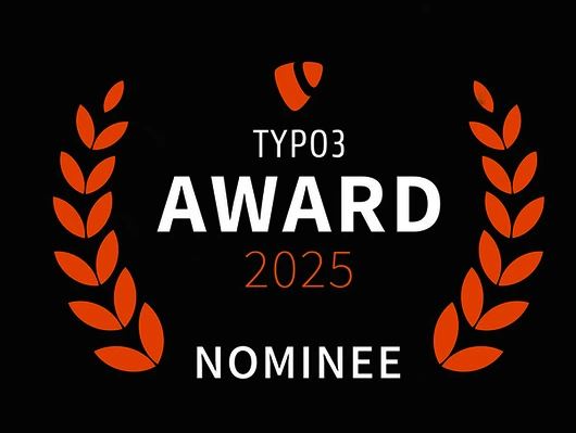 TYPO3 Award 2025 Nominee Logo