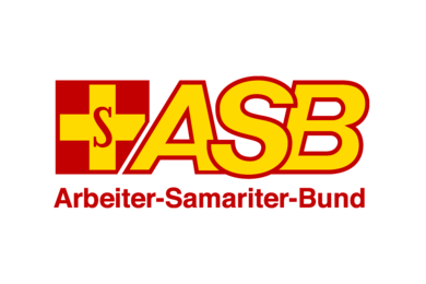 Arbeiter-Samariter-Bund (ASB) logo in standard yellow and colors.