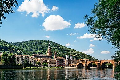 Heidelberg city skyline